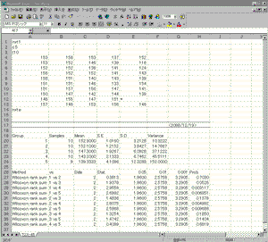 Wilcoxon test������ɥ�